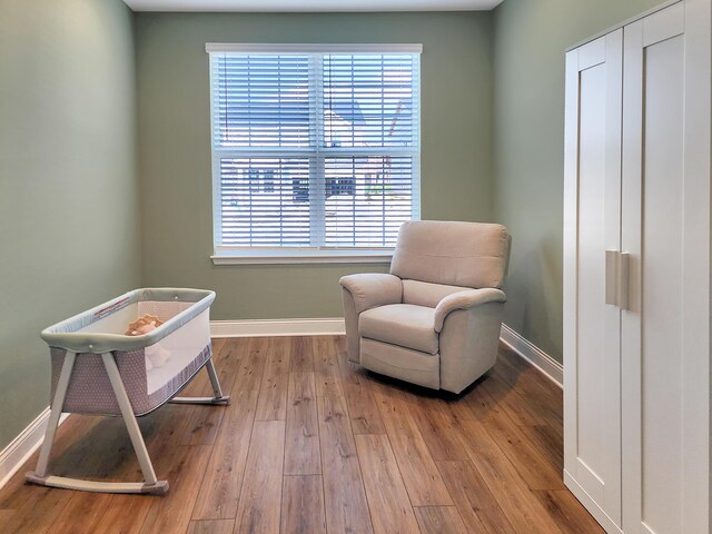 3767 Park St, Grove City, OH 43123 - living area with baseboards, healthy amount of natural light, and wood finished floors