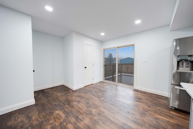 4874 Ridge St, Columbus, OH 43207 - interior space featuring dark hardwood / wood-style flooring