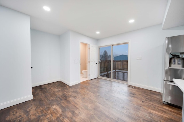 4874 Ridge St, Columbus, OH 43207 - interior space with dark hardwood / wood-style flooring