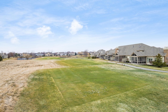 view of yard with a residential view