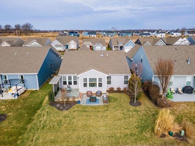 birds eye view of property featuring a residential view