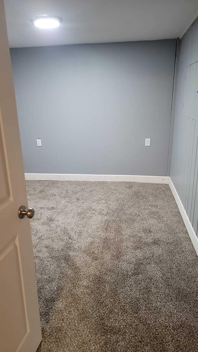 view of carpeted empty room