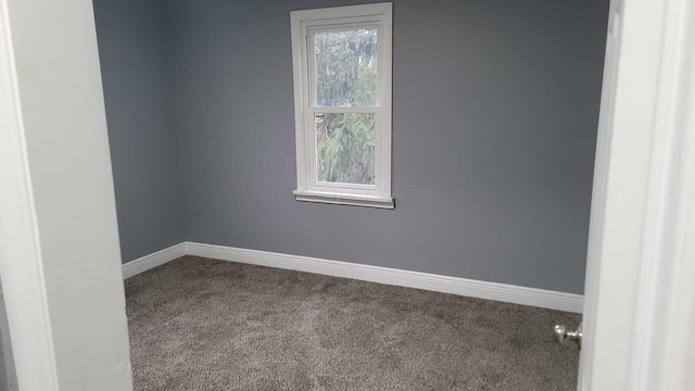 unfurnished room with carpet flooring