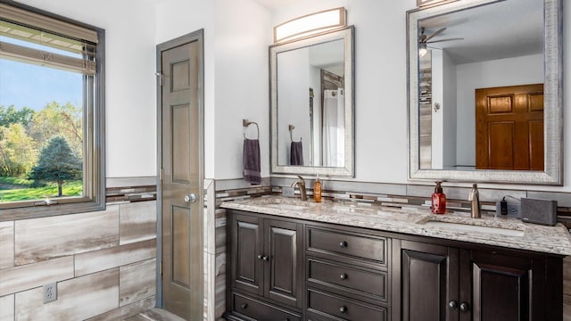 bathroom featuring vanity