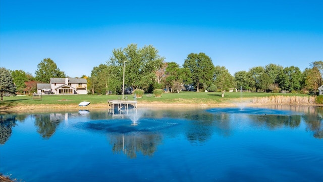 view of water feature