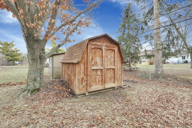 view of outdoor structure