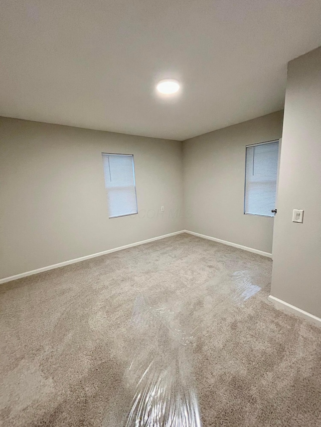 spare room with carpet floors