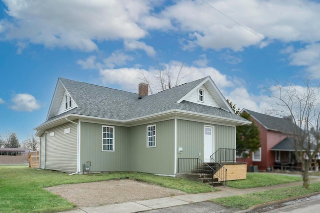 exterior space with a lawn