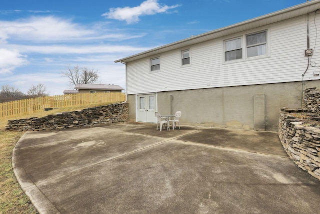 back of house featuring a patio area