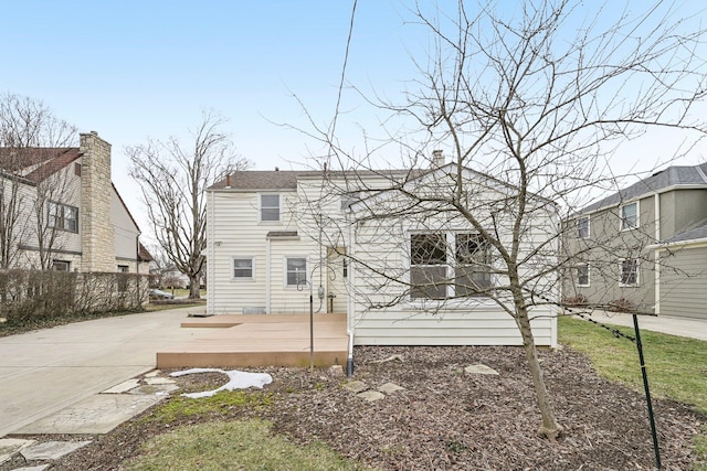 view of rear view of property