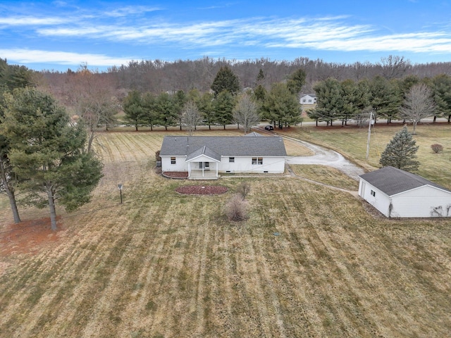 birds eye view of property