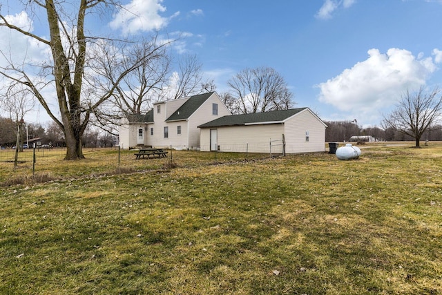 exterior space with a lawn