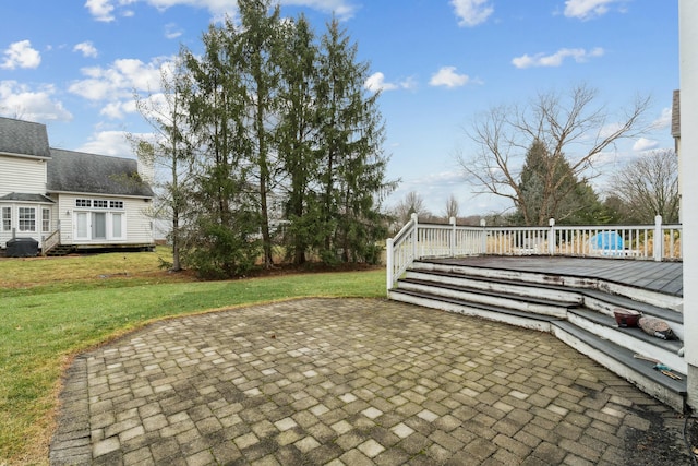 view of patio with a deck