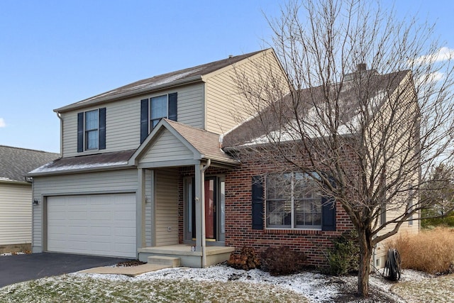 view of front of home featuring a garage