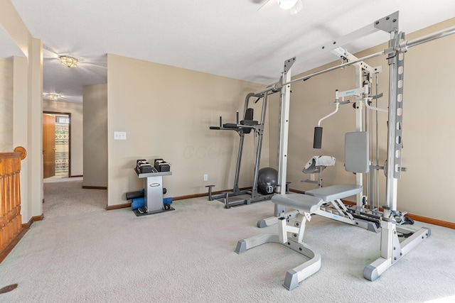 view of exercise room