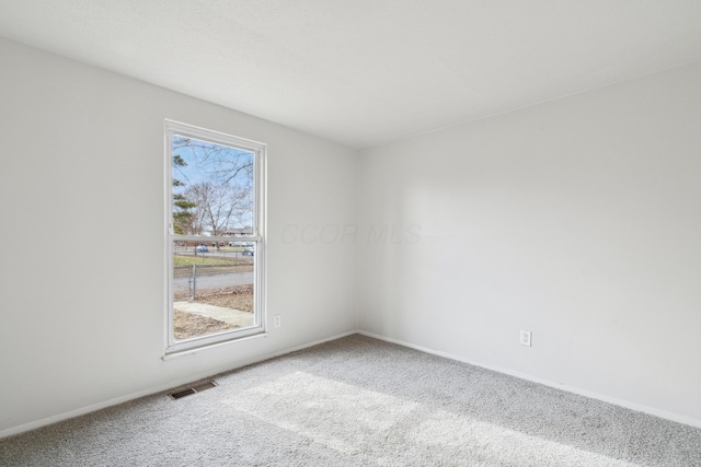 view of carpeted empty room