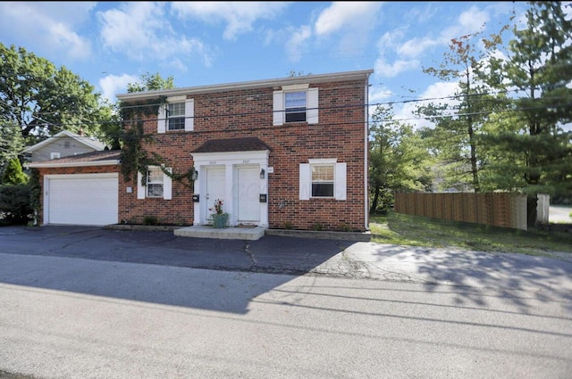 view of front of house featuring a garage