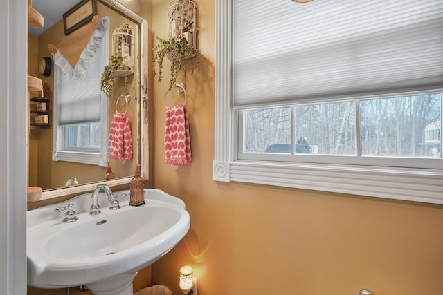 bathroom featuring sink