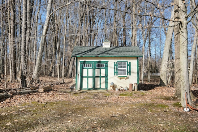 view of outdoor structure