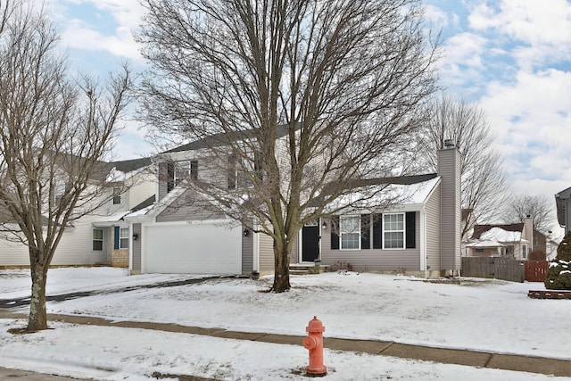 view of front of home with a chimney