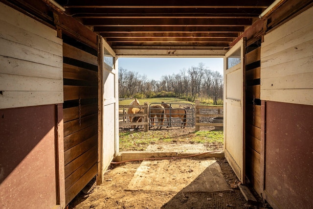 view of stable