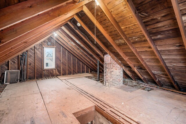 view of attic