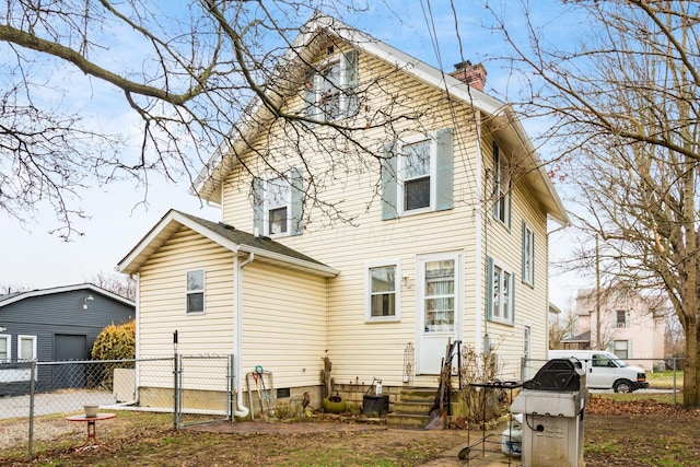 view of back of property