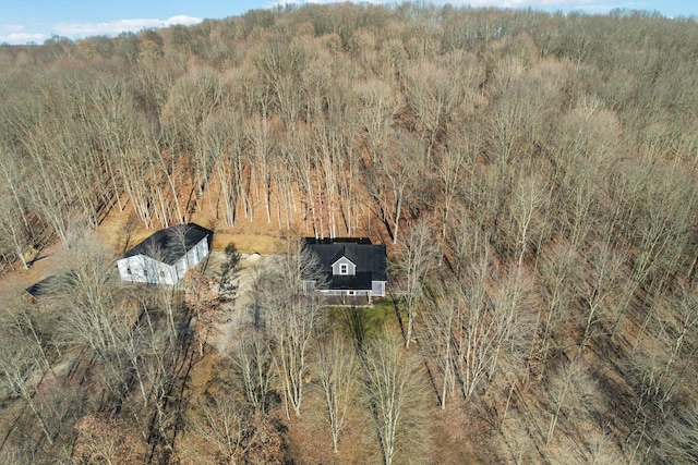 drone / aerial view featuring a rural view