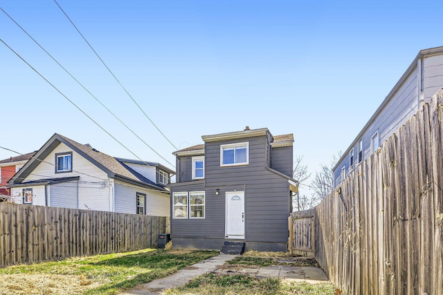 view of rear view of property