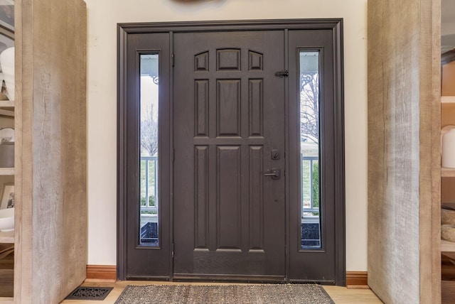 view of foyer entrance