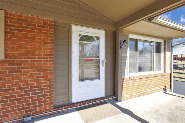 view of entrance to property