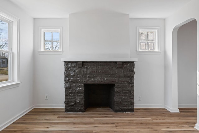 room details featuring hardwood / wood-style floors