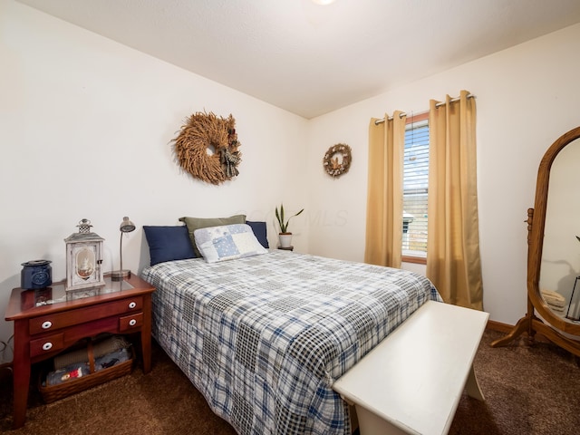 bedroom with carpet floors