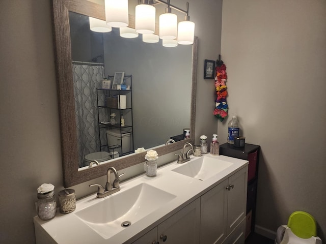 bathroom featuring vanity