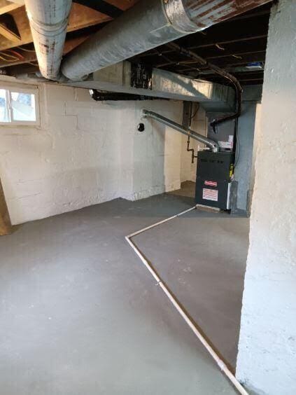 view of basement