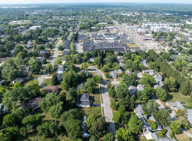 bird's eye view featuring a residential view