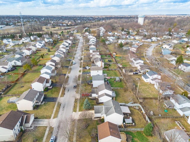 birds eye view of property featuring a residential view