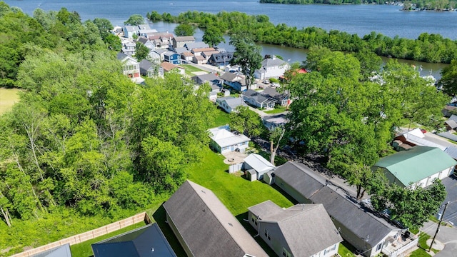 109 Beacon Light Ln, Buckeye Lake, OH 43008 - aerial perspective of suburban area with a nearby body of water