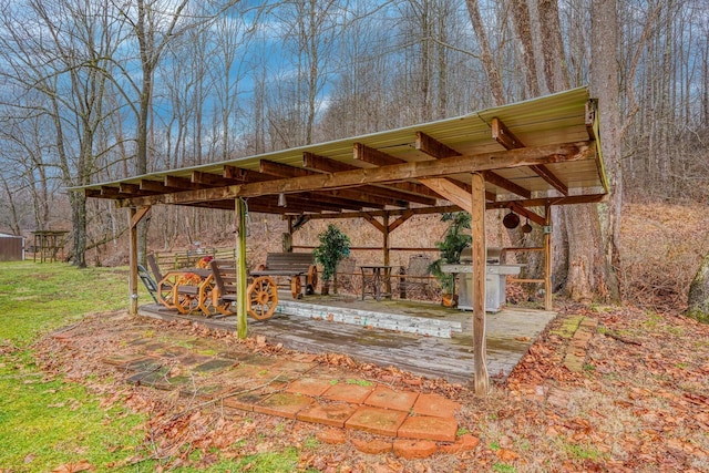 view of patio / terrace with grilling area