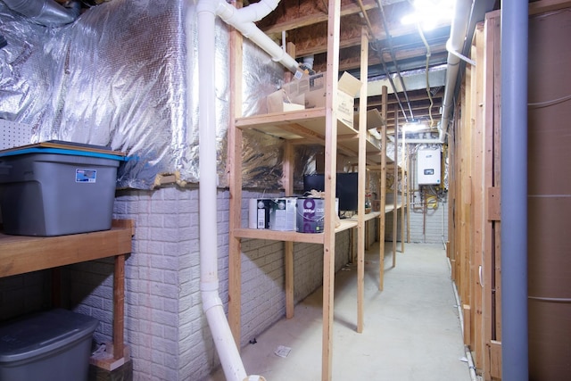6268 Bellow Valley Dr, Dublin, OH 43016 - unfinished basement featuring tankless water heater