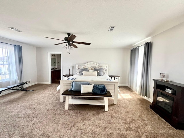 4021 County Road 124, Cardington, OH 43315 - bedroom with multiple windows, light colored carpet, and visible vents