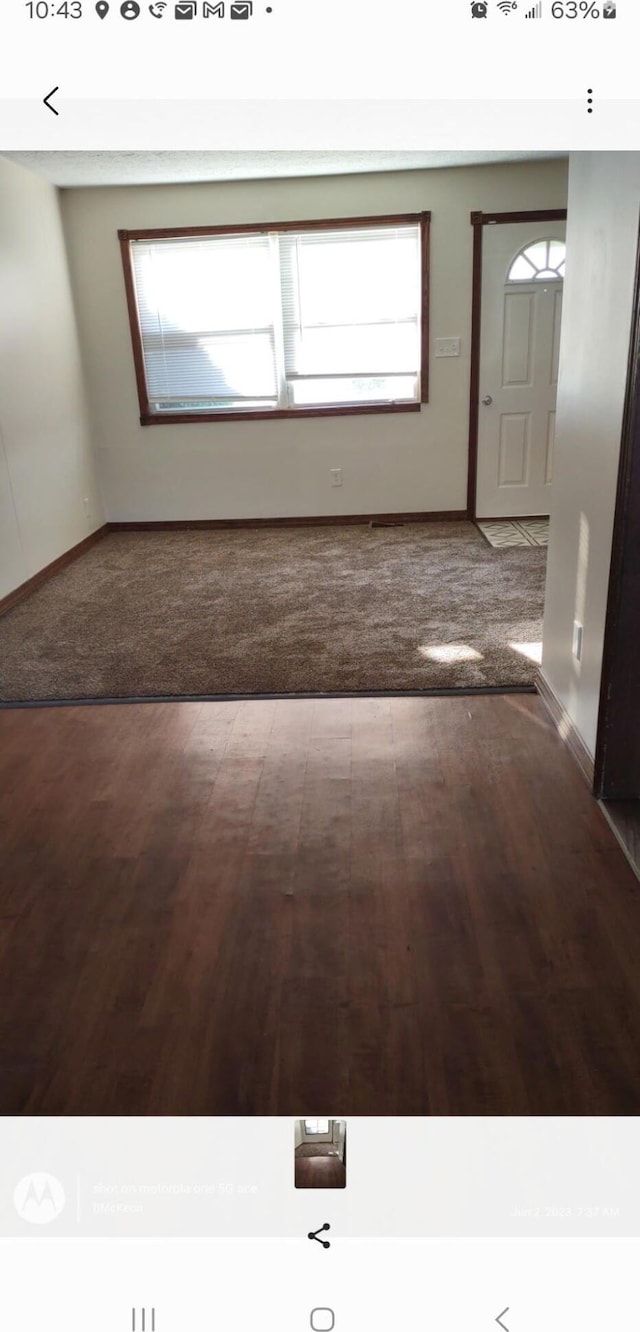 unfurnished room featuring carpet flooring