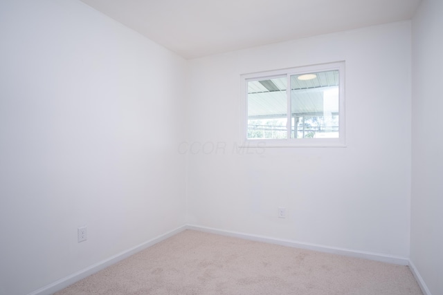 spare room with carpet floors