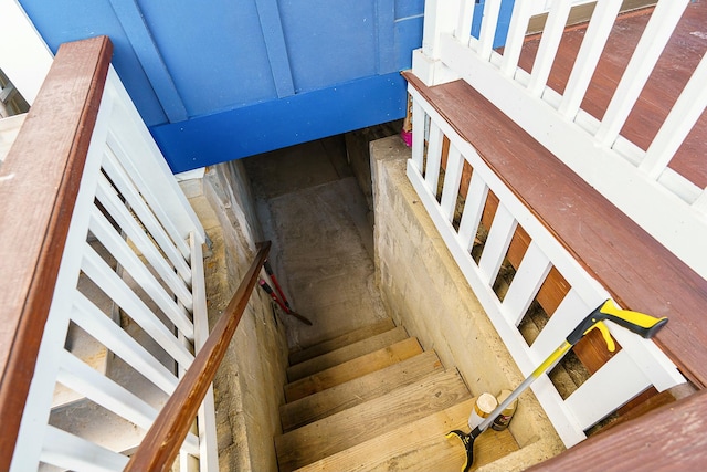 view of staircase