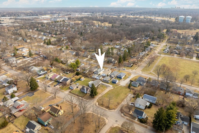 birds eye view of property featuring a residential view