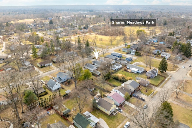 drone / aerial view featuring a residential view