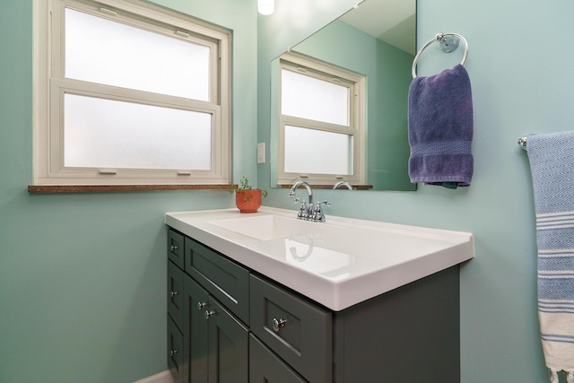 bathroom featuring vanity