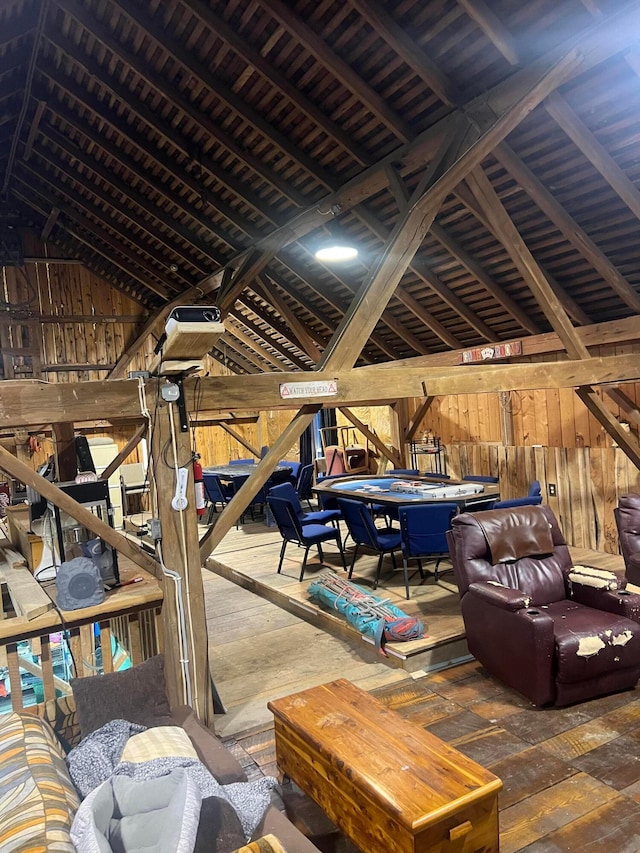 view of attic