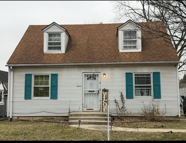 view of cape cod-style house