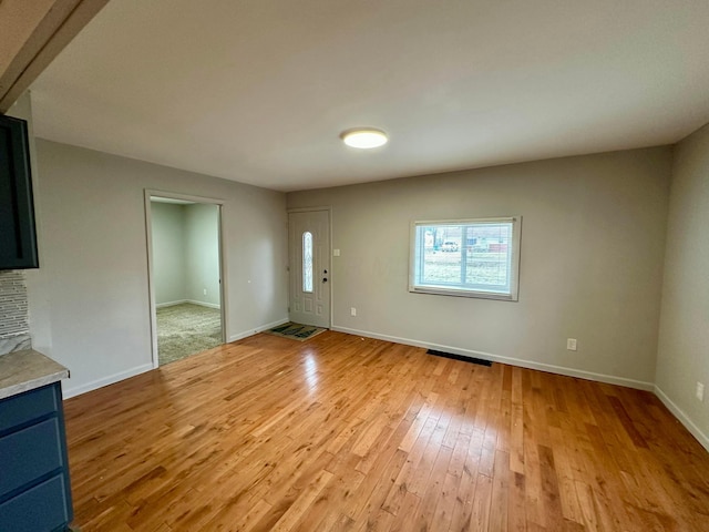 interior space featuring light hardwood / wood-style floors